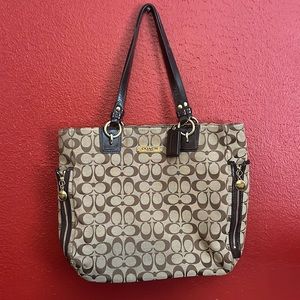 Coach Classic Monogram Tote Bag!